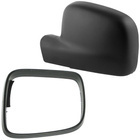 VW Caddy III 2004- obudowa + ramka lusterka zewnętrznego CZARNA lewa 2 szt. KPL