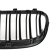 BMW X1 E84 09-15 atrapy między reflektory (nerki) lewa + prawa kpl. BLACK GLOSSY DOUBLE BAR