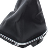 Seat Altea 2004- Gear shift knob BLACK-BEIGE + Lever Gaiter with frame CHROM 5 Gear