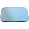 BMW 3 E46 98-04 Mirror glass / mirror insert Heated BLUE Right