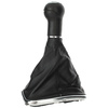 VW Bora 98-05 Gear shift knob SILVER + Lever Gaiter with frame CHROM 6 Gears Hole 12MM