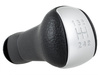 Nissan Juke 2010- Gear shift knob 5 speed black + SILVER