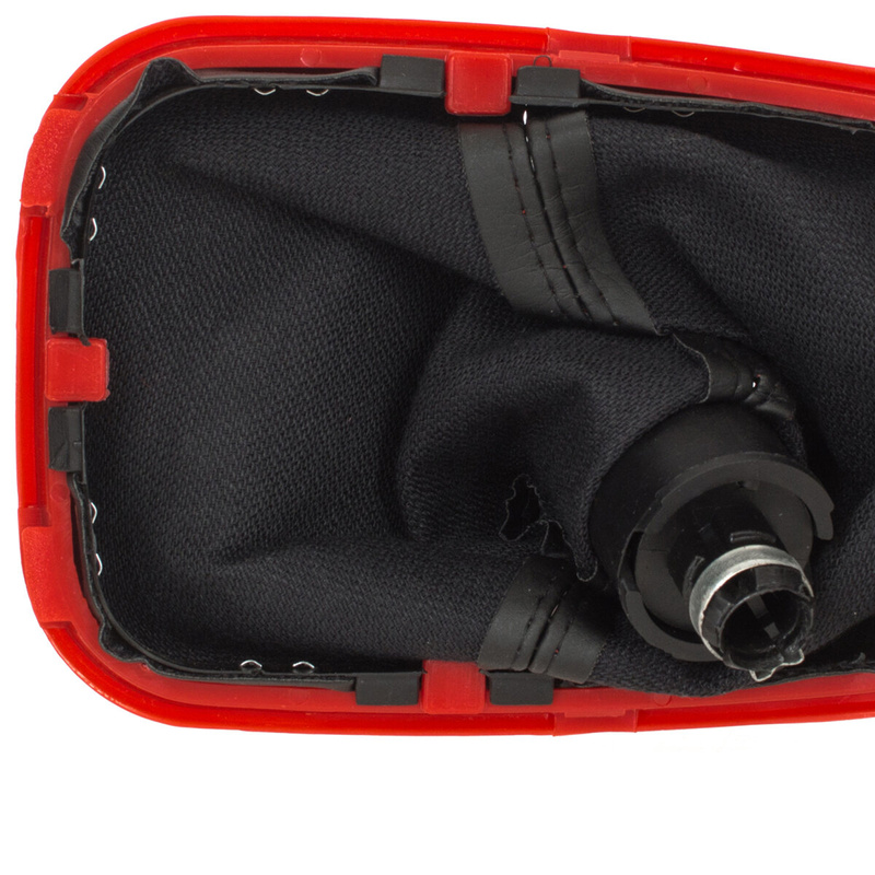 VW Golf IV 97-06 Gear shift knob + Lever Gaiter (Red frame)
