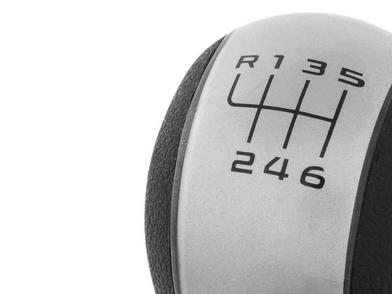 Skoda Octavia II 2004- Gear shift knob + Lever Gaiter with frame SILVER 6 Gears