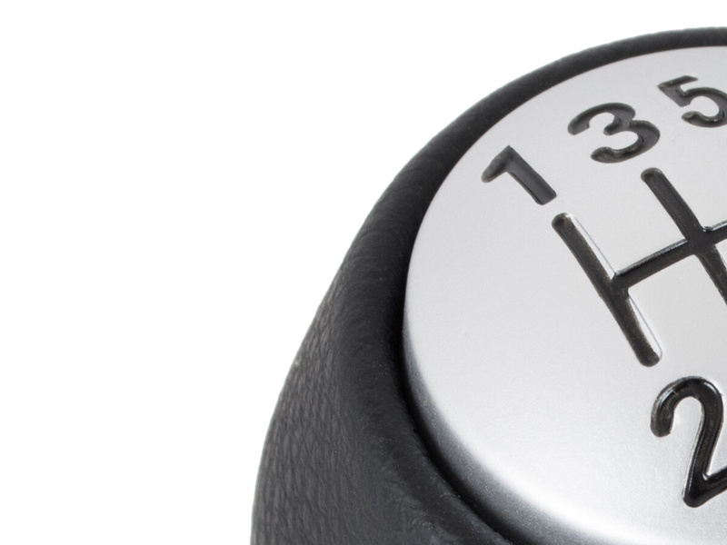 Alfa Romeo 147 00-10 Gear shift knob black + SILVER 6 speed