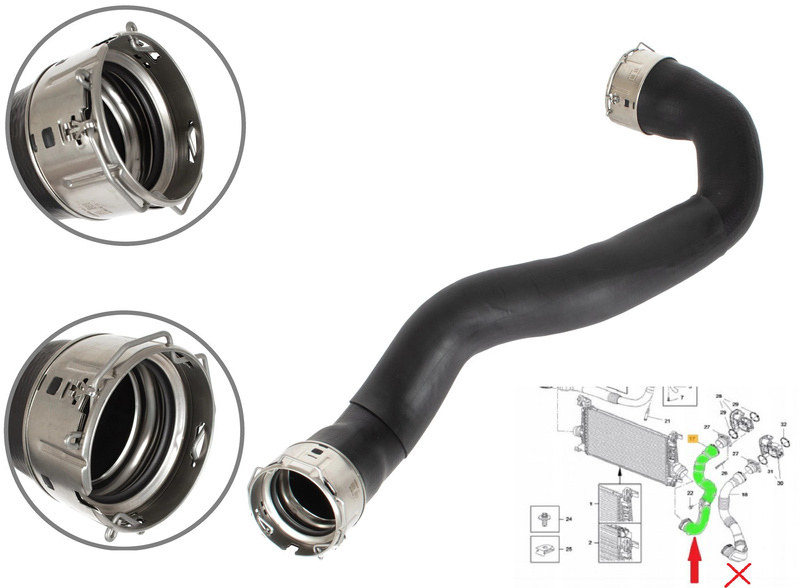 Opel Astra IV J 09-18 1.7 CDTi wąż turbo intercoolera