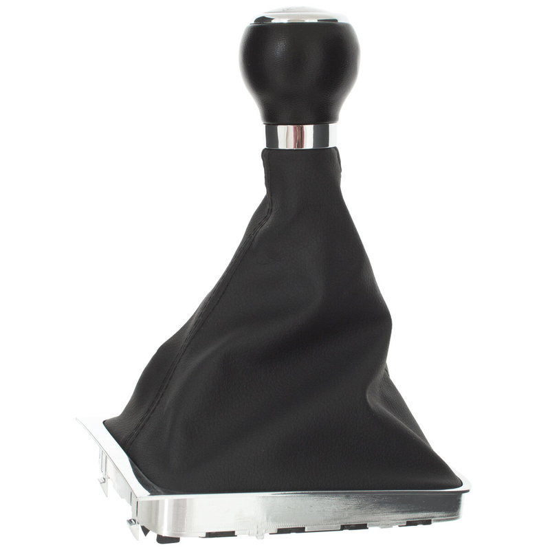 VW Passat CC 08-12 gałka zmiany biegów SILVER + mieszek z ramką CHROM 6 BIEGÓW