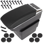 Skoda Octavia III 2013-2020  podłokietnik ze schowkiem CZARNA EKOSKÓRA + zestaw montażowy