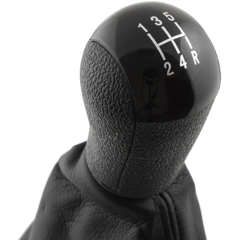 Ford Focus Mk2 04-08 Gear shift knob BLACK + Lever Gaiter with frame CHROM 5 Gear