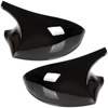 BMW 3 E90 E91 E92 E93 05-09 nakładka lusterka BLACK GLOSSY lewa + prawa 2 szt. KPL