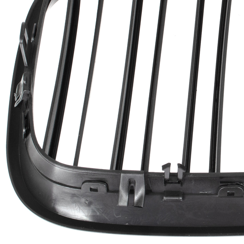 BMW X5 E70 06-13 atrapy między reflektory (nerki) lewa + prawa kpl. BLACK GLOSSY DOUBLE BAR
