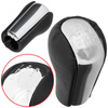 TOYOTA AYGO Gear / gearbox knob BLACK LEATHER + CHROME LID 5+R THREAD