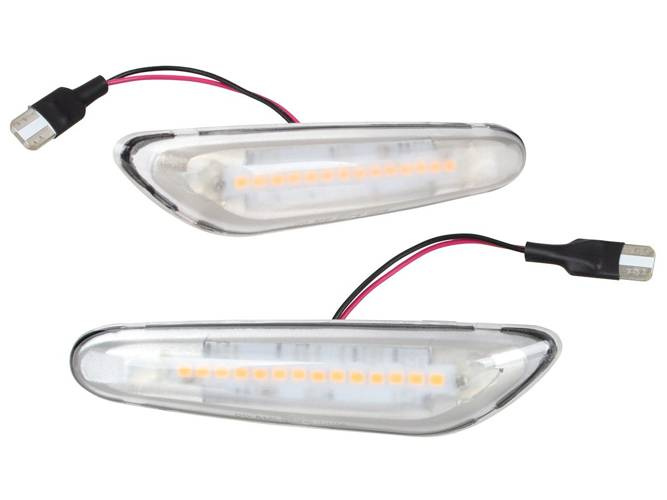 BMW 1 E81 E82 E87 E88 kierunkowskaz boczny LED BIAŁY DYNAMICZNY 2 szt. KPL