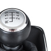 VW Passat B6 05-10 Gear shift knob SILVER + Lever Gaiter with frame CHROM 6 Gears