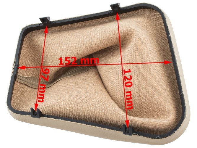 BMW 3 E46 98-05 Gear Shift Lever Cover / Gear stick gaiter BEIGE + Frame