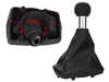 Audi A4 B7 04-08 Gear shift knob BLACK + Lever Gaiter BLACK bieg wsteczny NA DOLE