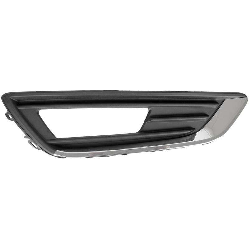 Ford FOCUS III FL 12-16 Z HALOGENAMI atrapka kratka w zderzak przedni CZARNA + CHROM prawa