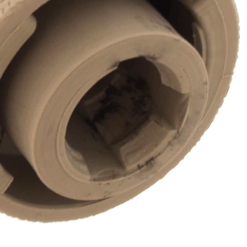 RENAULT MASTER MK3 III 10- / 2010- Gear / gearbox knob BEIGE + MAT CHROME CAP 6+R
