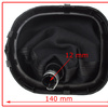 VW CADDY MK3 III 04-10 Gear / gearbox knob BLACK + SILVER RING + BLACK LID 5+R + Lever Gaiter WITH FRAME