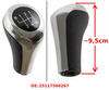 BMW E60 E61 E62 E63 E81 E82 E85 E87 E88 E90 E91 E92 X1 X3 X5 Gear / gearbox knob MAT CHROME + BLACK LID 6+R 