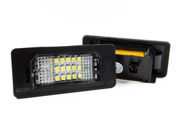Audi A1 A3 A4 A5 A6 A7 Q3 Q5 TT lampki podświetlenia tablicy rejestracyjnej LED 2 szt. kpl.