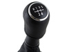VW T5 / T6 03-11 Gear / gearbox knob BLACK + SILVER RING + BLACK LID 5+R + Lever Gaiter 7H0711113
