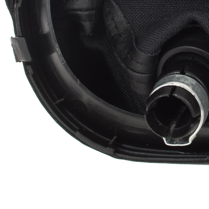 VW CADDY MK3 III 04-10 Gear / gearbox knob BLACK + SILVER RING + BLACK LID 5+R + Lever Gaiter WITH FRAME