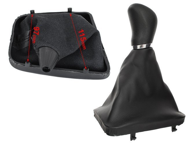 Mercedes W211 E-class 02-09 Gear shift knob BLACK 6 Gears + Lever Gaiter