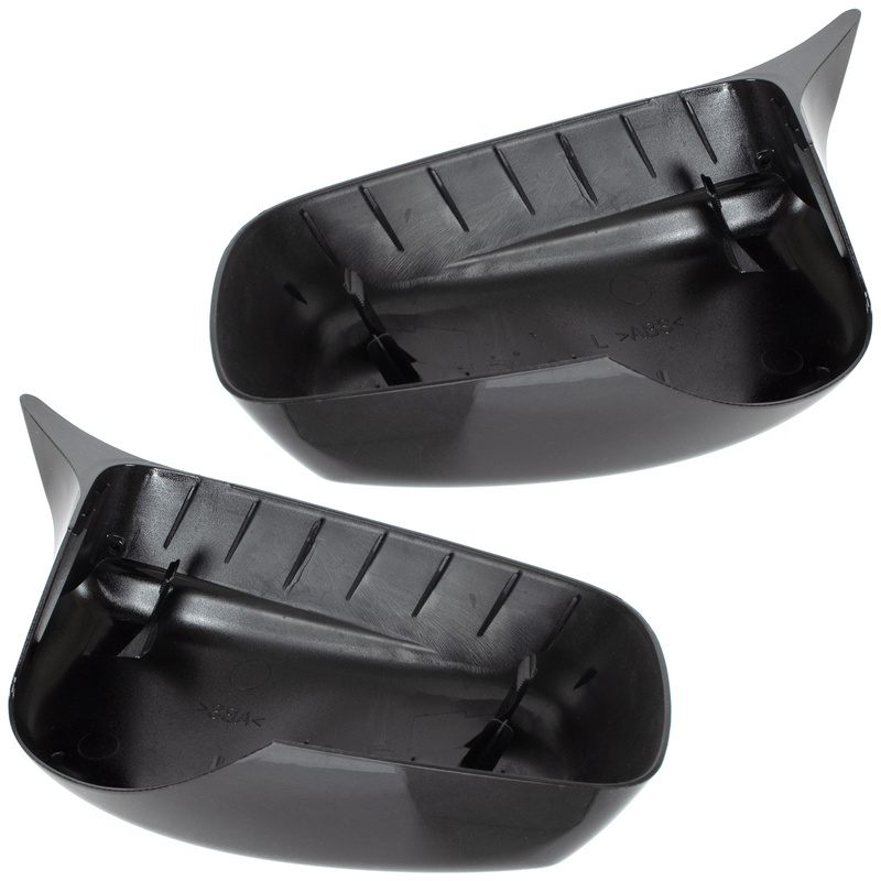 BMW 5 E60 E61 03-08 nakładka lusterka BLACK GLOSSY lewa + prawa 2 szt. KPL