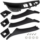 BMW 5 F10 F11 09-17 zestaw uchwytów wewnętrznych drzwi przednich i tylnych 7 szt. KPL CZARNE - 1 otwór