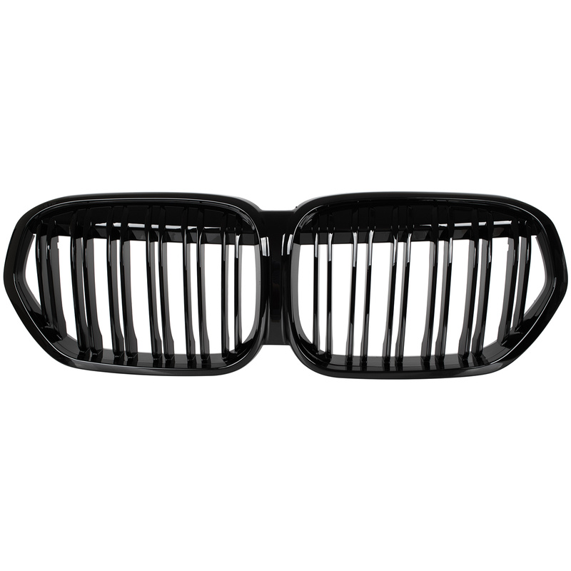 BMW X1 F48 19-22 atrapa między reflektory (nerki) BLACK GLOSSY DOUBLE BAR