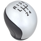 Peugeot 407 gałka zmiany biegów CZARNA + SILVER 5 BIEGÓW