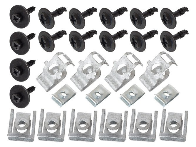 Audi A5 8T 2007- Under engine cover clips 28pcs set