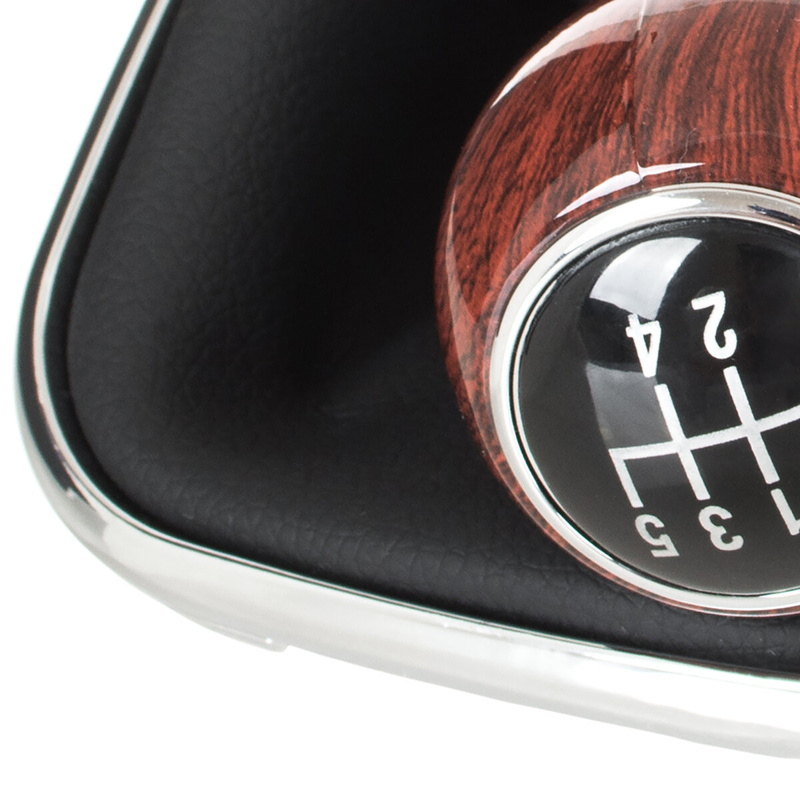 VW GOLF MK4 IV 98-05 Gear / gearbox knob WOOD IMITATION + SILVER RING + BLACK LID 5+R + Lever Gaiter WITH CHROME FRAME (12MM)
