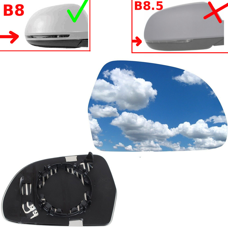 Audi A3 8P 03-13 wkład lusterka OGRZEWANY prawy