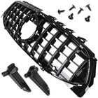 Mercedes CLA W118 C118  X118 19-23 atrapa między reflektory (grill) PANAMERICANA PIANO BLACK + ZAŚLEPKA NA OTWÓR