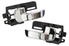Nissan Qashqai 2007- Interior handle Front door = rear CHROM Left + Right 2pcs set