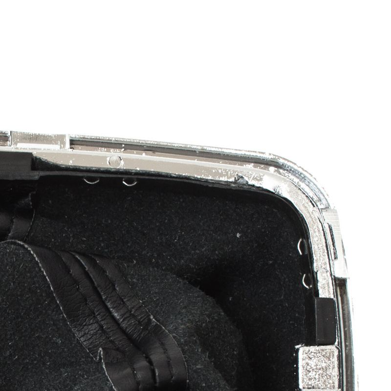 Seat Alhambra 2000- Gear shift knob BLACK + Lever Gaiter with frame CHROM 5 Gear Hole 23MM