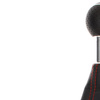 Audi A3 I 8L 96-03 Gear shift knob BLACK + Lever Gaiter BLACK Red thread 5 Gear