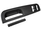 VW Bora 98-05 Door handle / grip BLACK front Left (Two windows) + Plug / cover