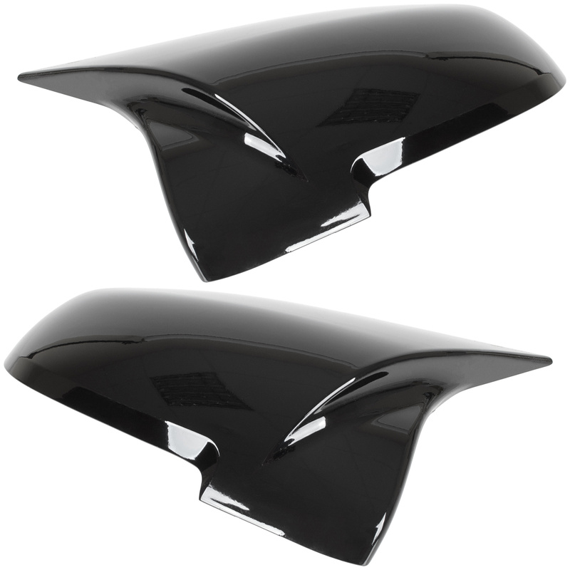BMW 7 F01 F02 12-15 nakładka lusterka BLACK GLOSSY lewa + prawa 2 szt. KPL