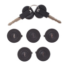 FIAT ULYSEE 94-03 wkładki zamków drzwi 5 szt. KPL