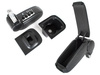 Vauxhall / Opel Astra IV J 09-19 armrest set BLACK EKOLEATHER + mounting kit
