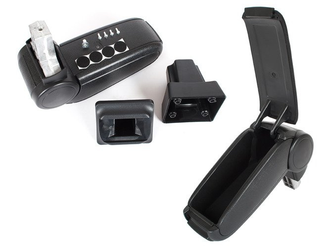 Vauxhall / Opel Astra II G 98-05 armrest set BLACK FABRIC + mounting kit