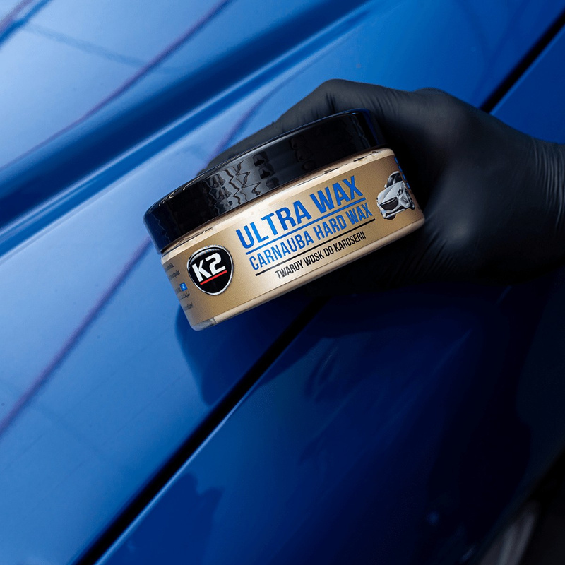 Wosk twardy Carnauba z gąbką do lakieru K2 ULTRA WAX 250g K073