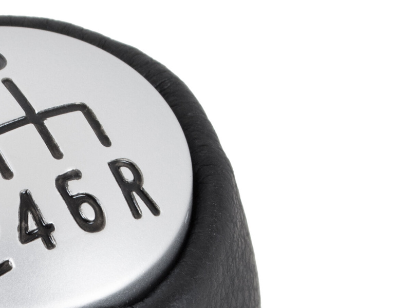 Alfa Romeo 147 00-10 Gear shift knob black + SILVER 6 speed