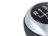 Hyundai i30 II FL 12-16 Gear shift knob black + SILVER 5 speed