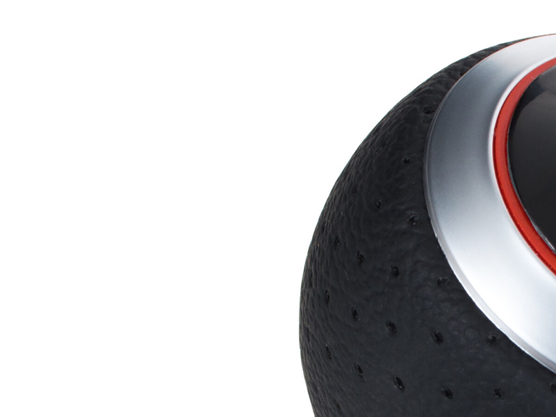 Audi A3 8L 96-03 Gear shift knob S-LINE BLACK + SILVER 5 Gear (R na górze)