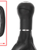 VW GOLF MK4 IV 98-05 Gear / gearbox knob BLACK + SILVER RING + BLACK LID 5+R + Lever Gaiter WITH FRAME