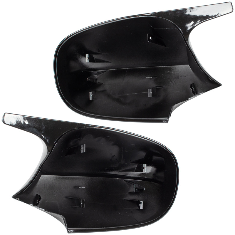 BMW 3 E90 E91 E92 E93 08-13 nakładka lusterka BLACK GLOSSY lewa + prawa 2 szt. KPL
